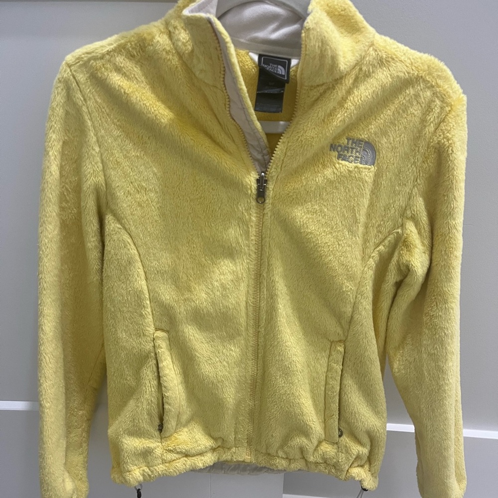 Yellow fleece north face